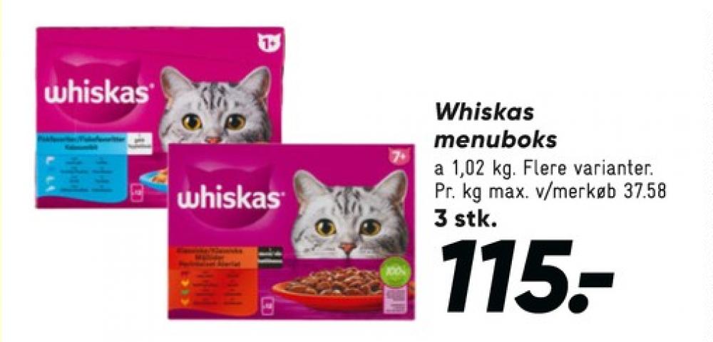 Whiskas, Kattefoder