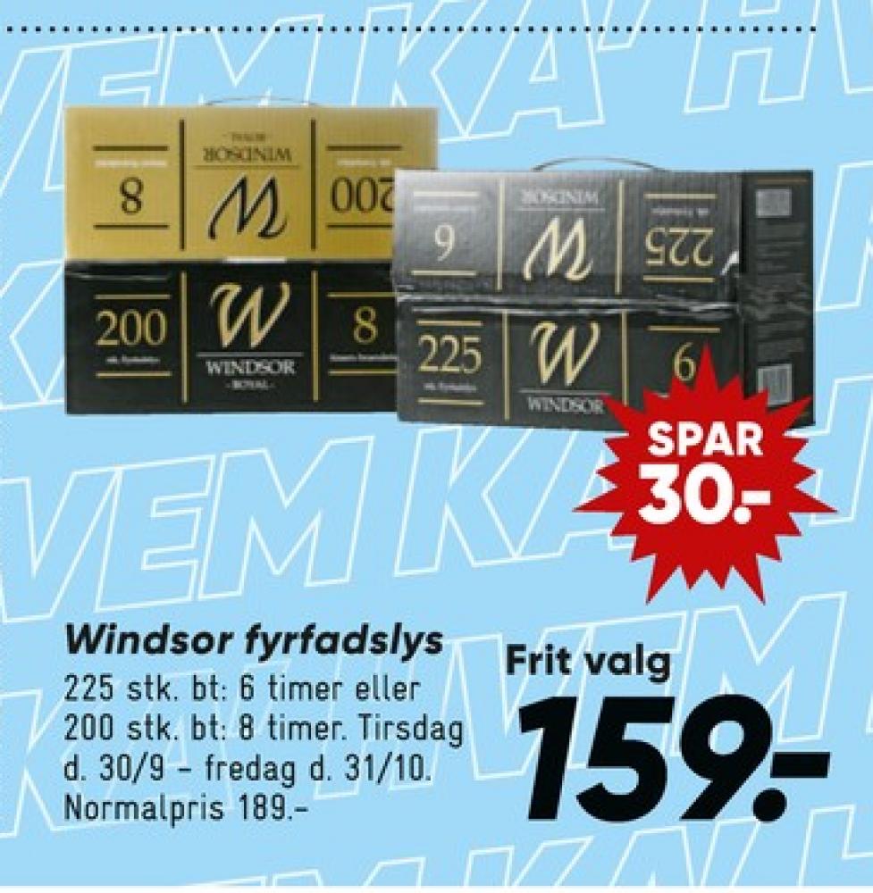 Windsor, Fyrfadslys