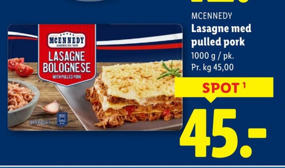 McEnnedy, Lasagne med Pulled Pork