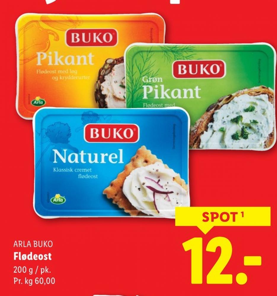 Buko, Flødeost Grøn Pikant