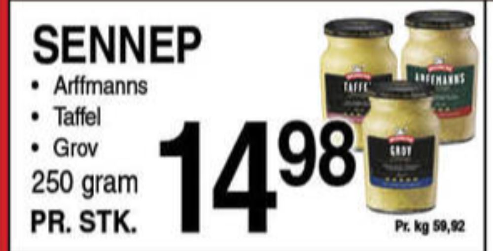Bähncke, Taffel Sennep