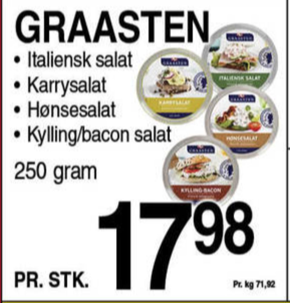 Graasten, Kylling & Baconsalat