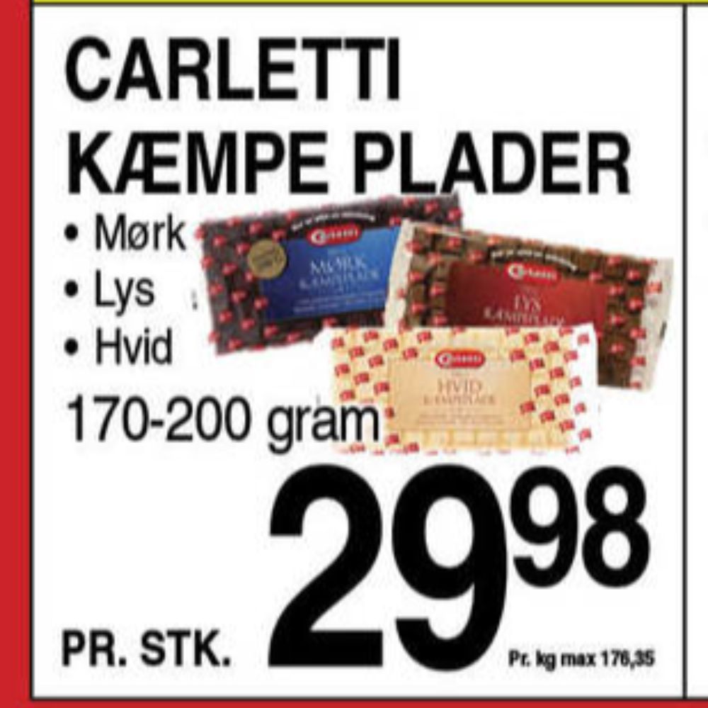 Carletti, Mørk Kæmpeplade