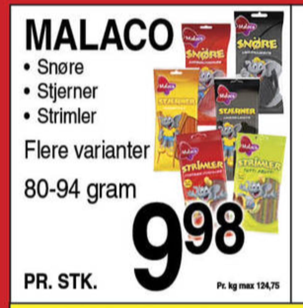 Malaco, Sliksnører Lakrids