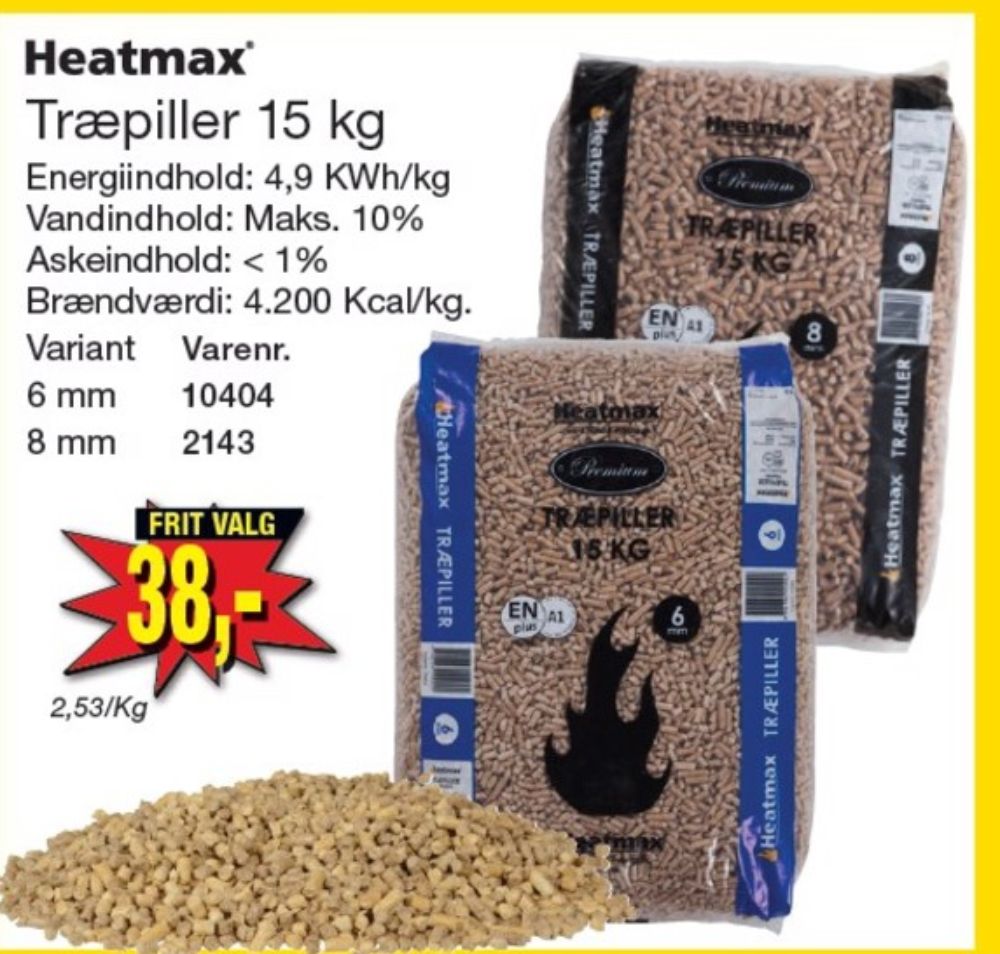 Heatmax, Træpiller