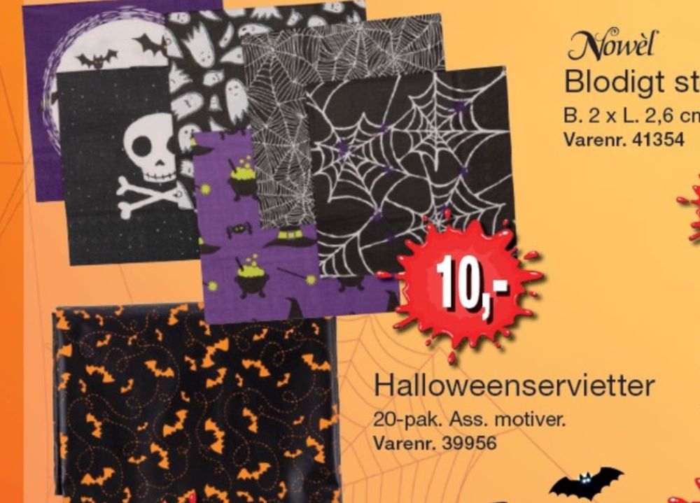 Halloweenservietter