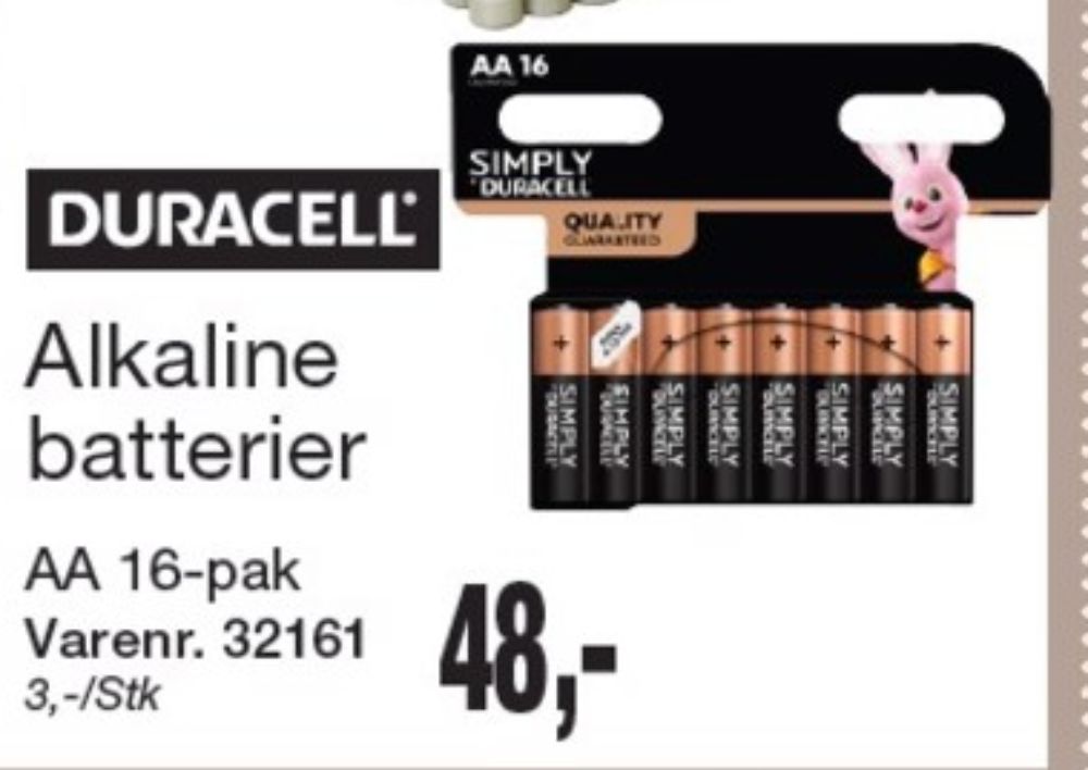 Duracell, Batterier