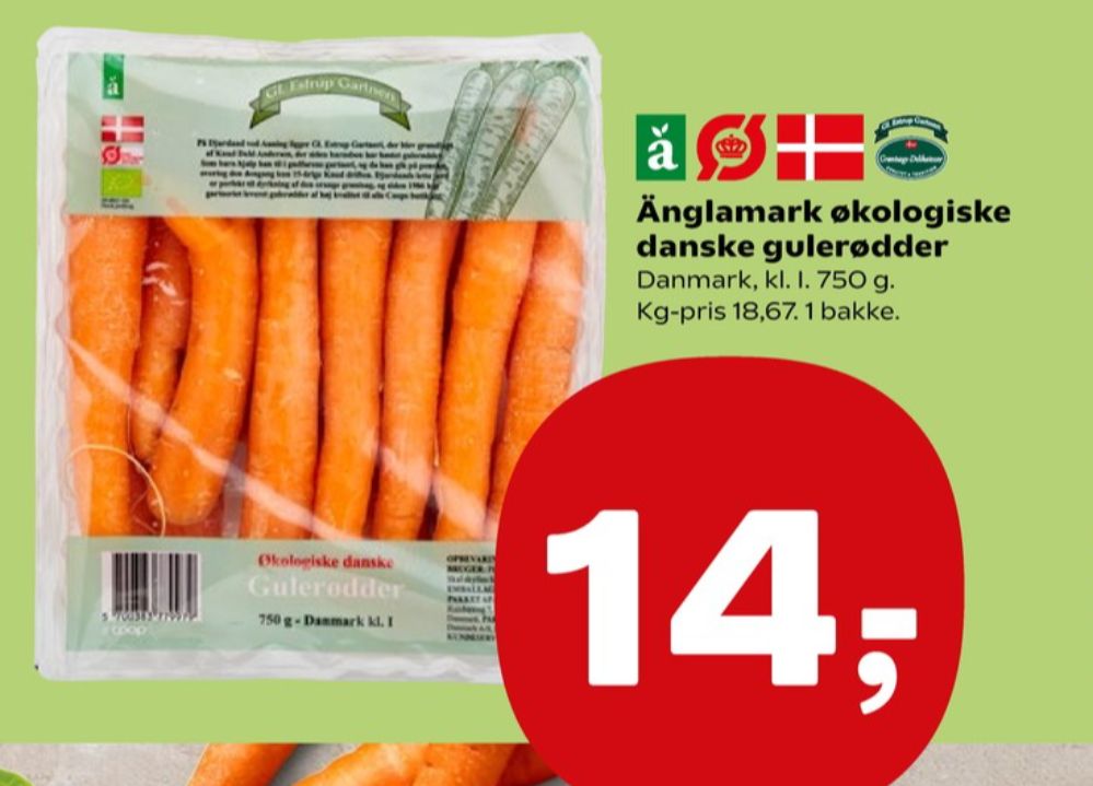 Änglamark, Gulerødder
