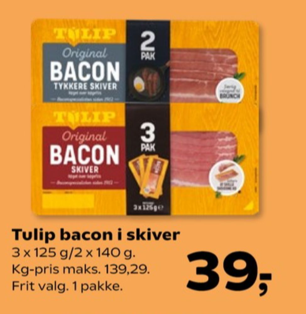 Tulip, Baconskiver