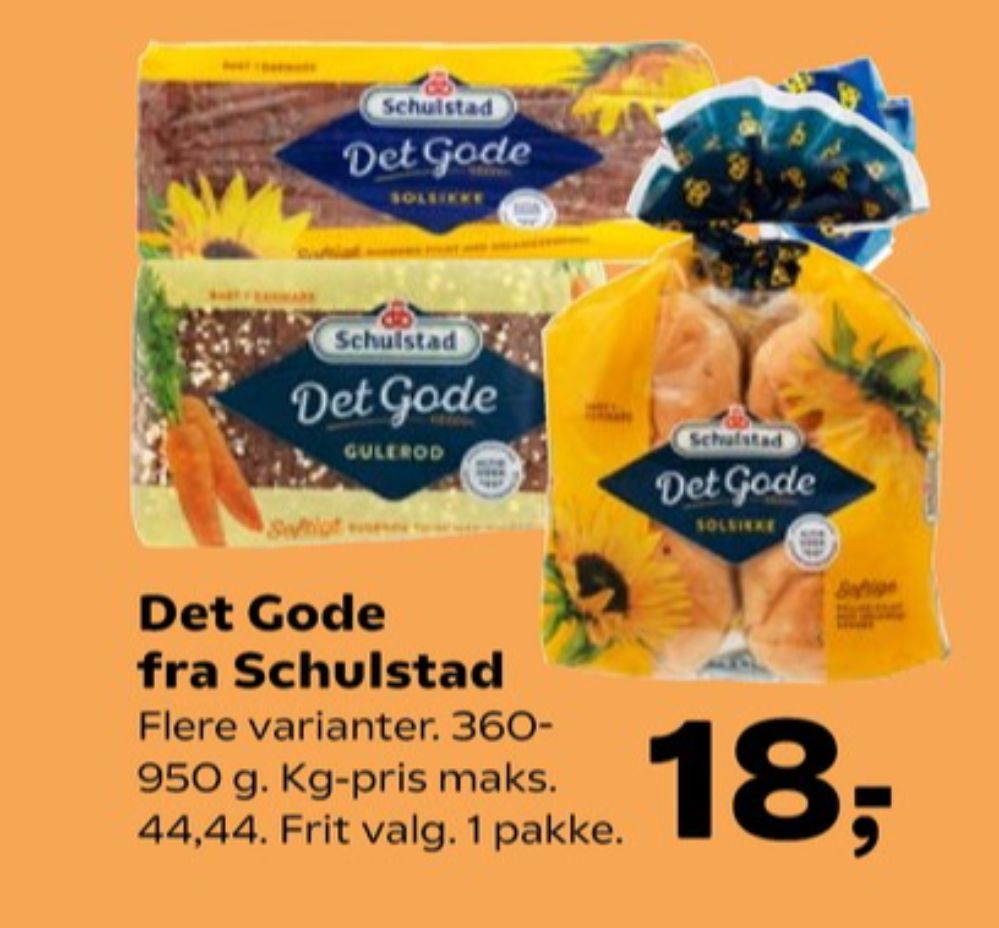 Schulstad Det Gode, Gulerodsrugbrød