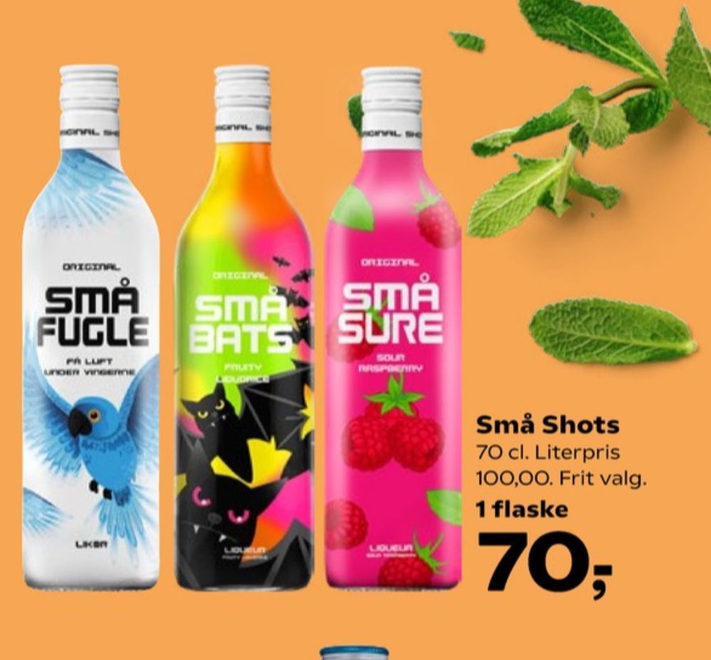 Små Bats, Shots