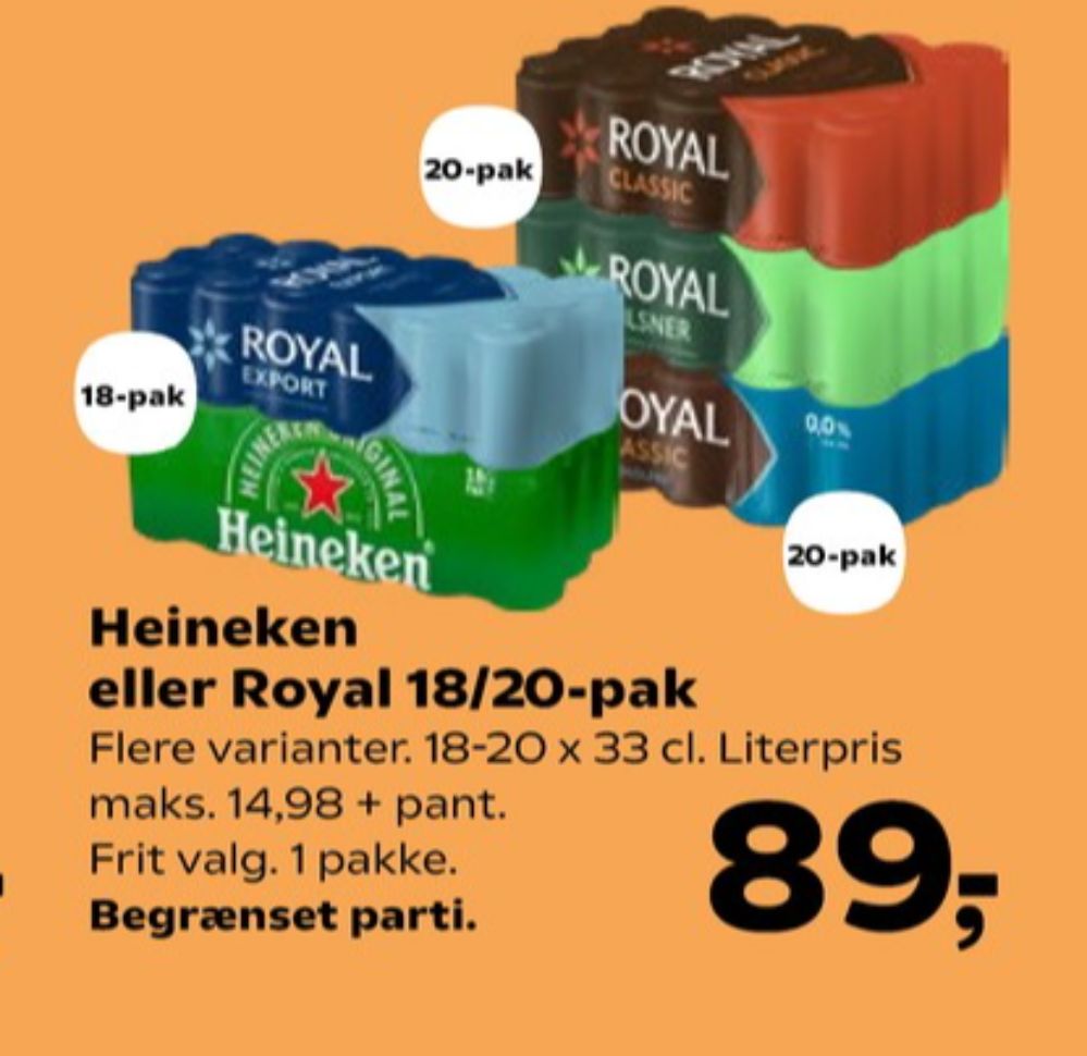 Royal Export, Øl 18 pk.