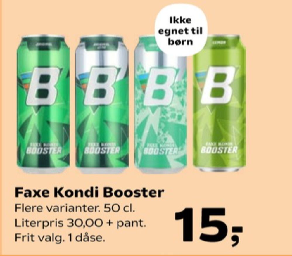 Faxe Kondi Booster , Energidrik