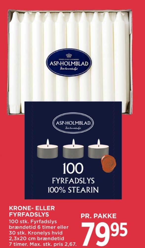 ASP, Fyrfadslys