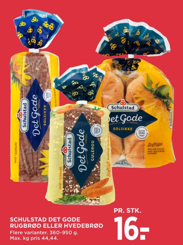 Schulstad Det Gode, Gulerodsrugbrød