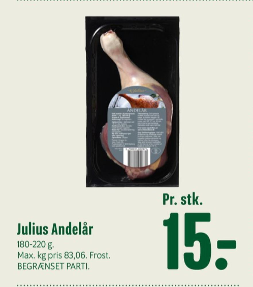 Julius, Andelår