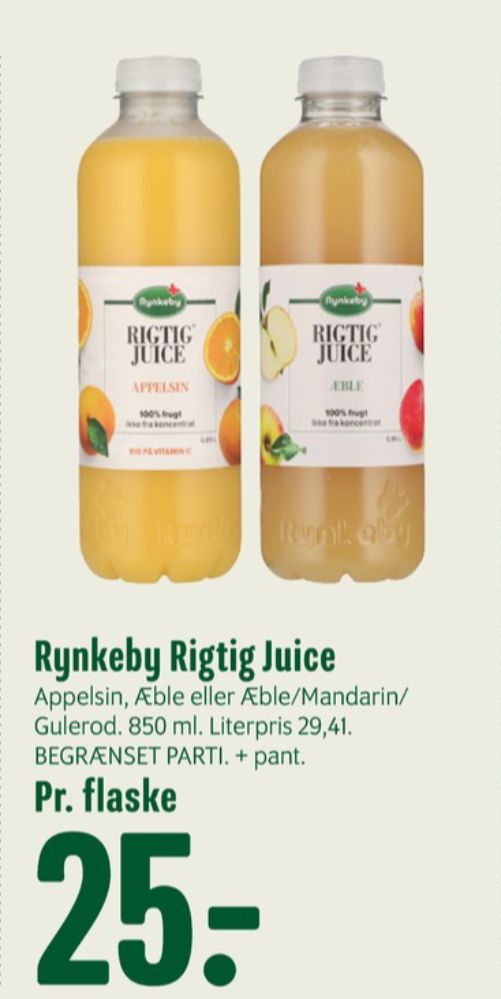 Rynkeby Rigtig, Æblejuice, Mandarin & Gulerod