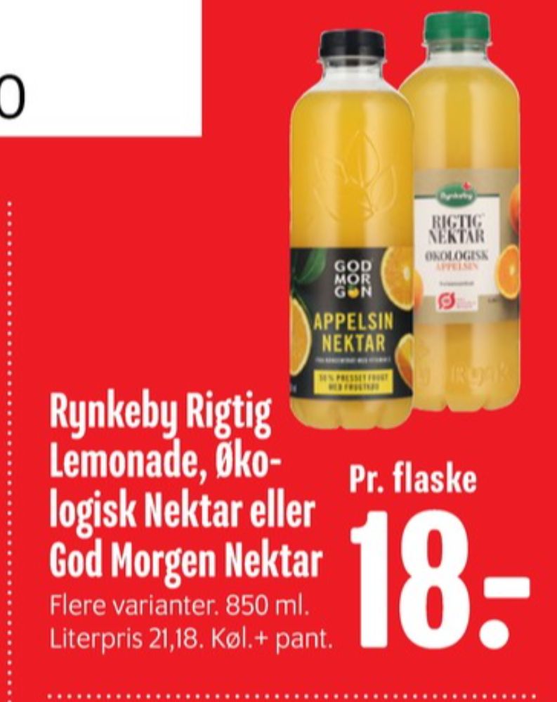 Rynkeby Rigtig Nektar, Appelsinjuice