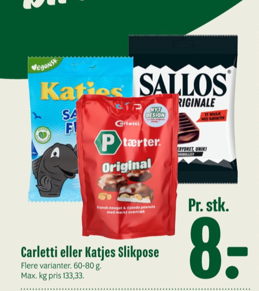 Carletti, P-Tærter Original