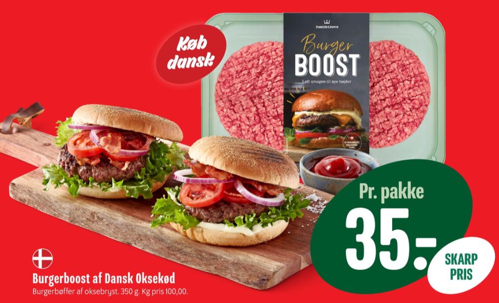 Danish Crown Burger Boost, Hakkebøffer