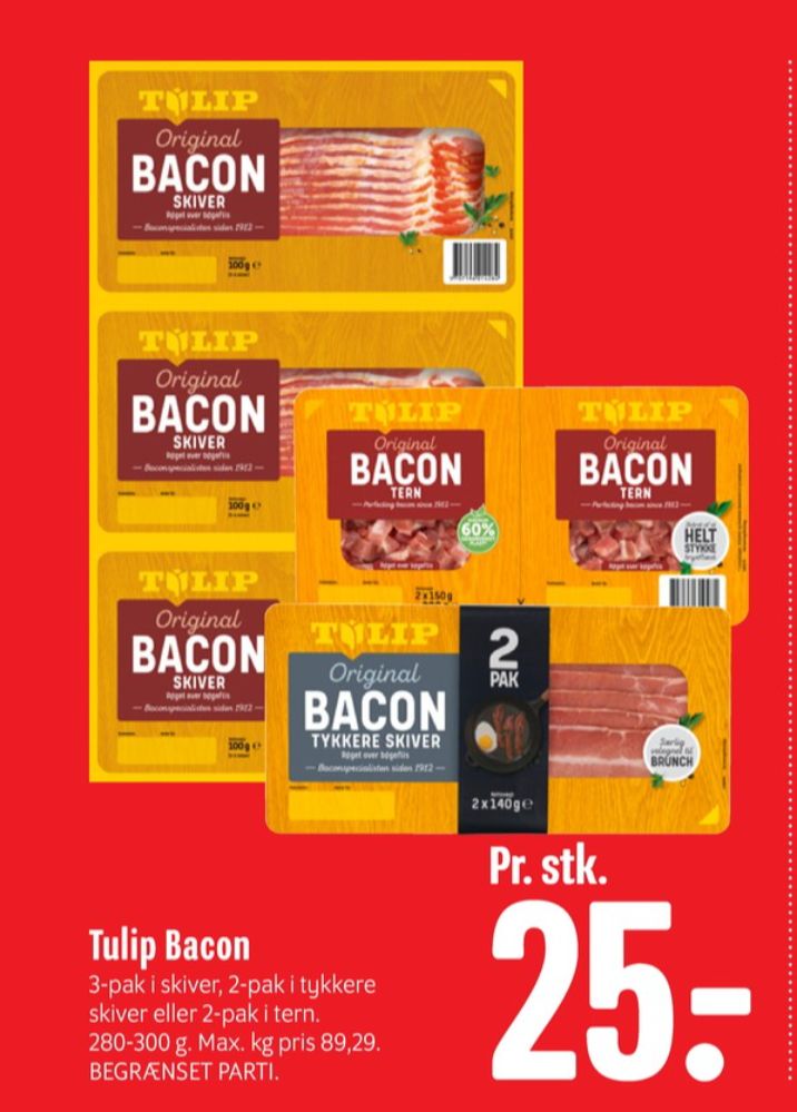 Tulip, Bacontern