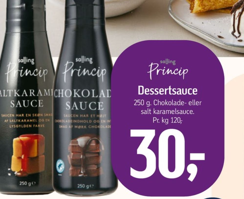 Salling Princip, Saltkaramelsauce