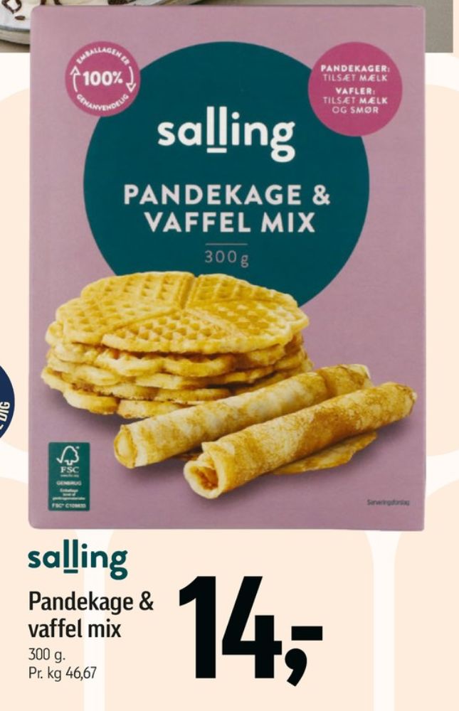 Salling, Pandekage & Vaffelmix