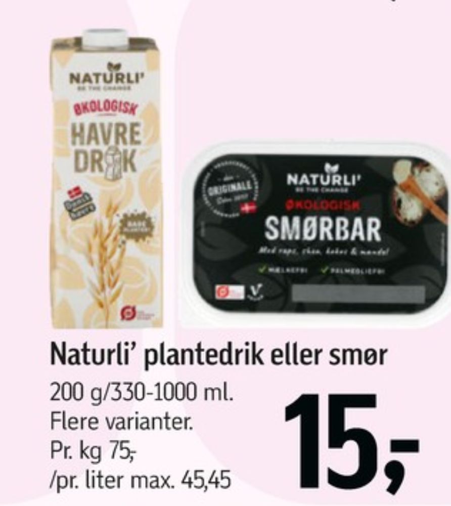 Naturli', Smørbar