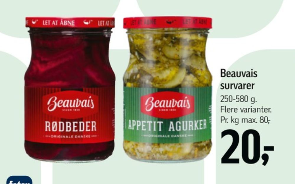 Beauvais, Appetitagurker