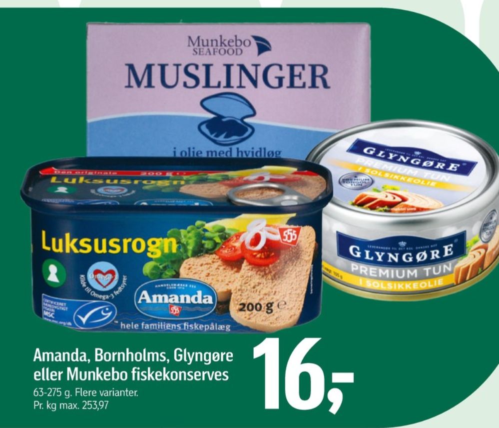 Glyngøre, Premium tun i solsikke olie