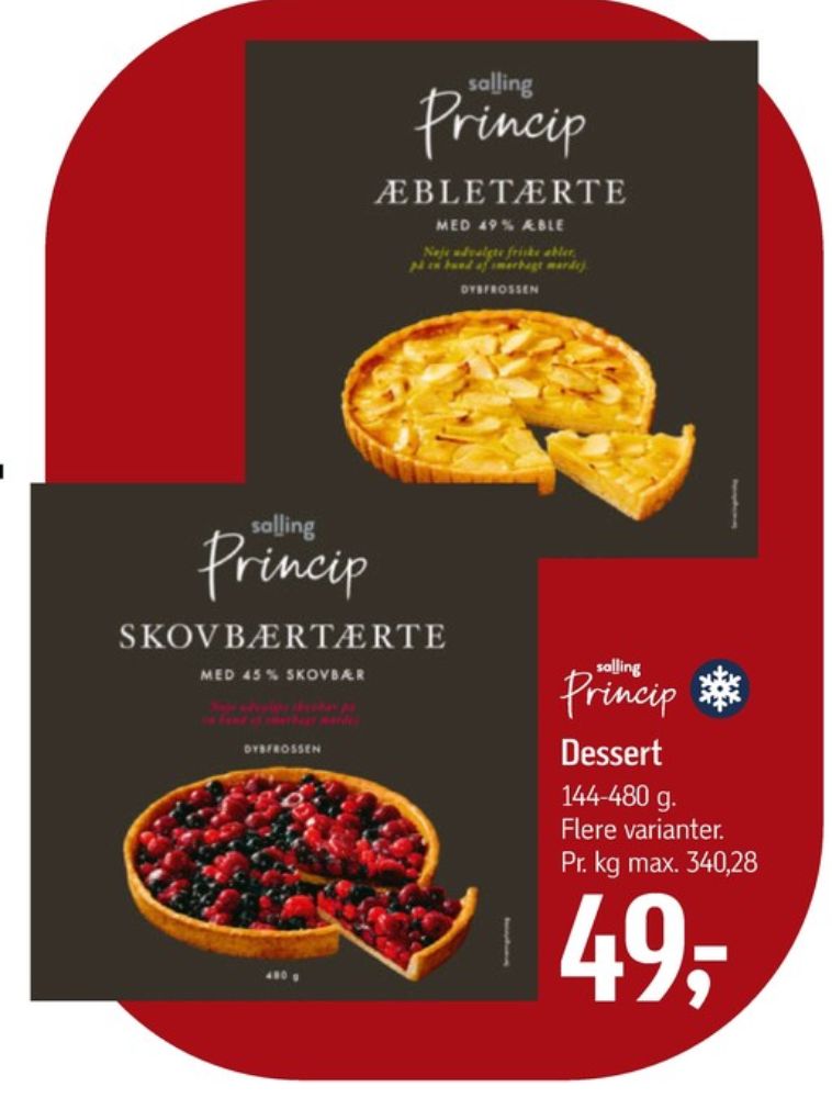 Salling Princip, Skovbærtærte