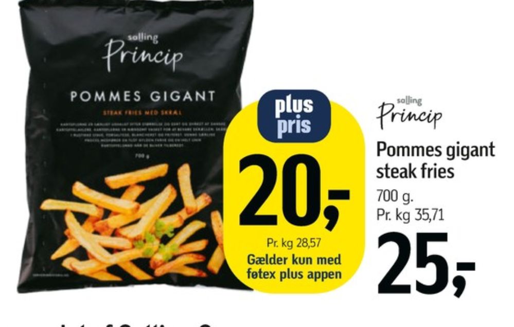 Salling Princip, Pommes Gigant