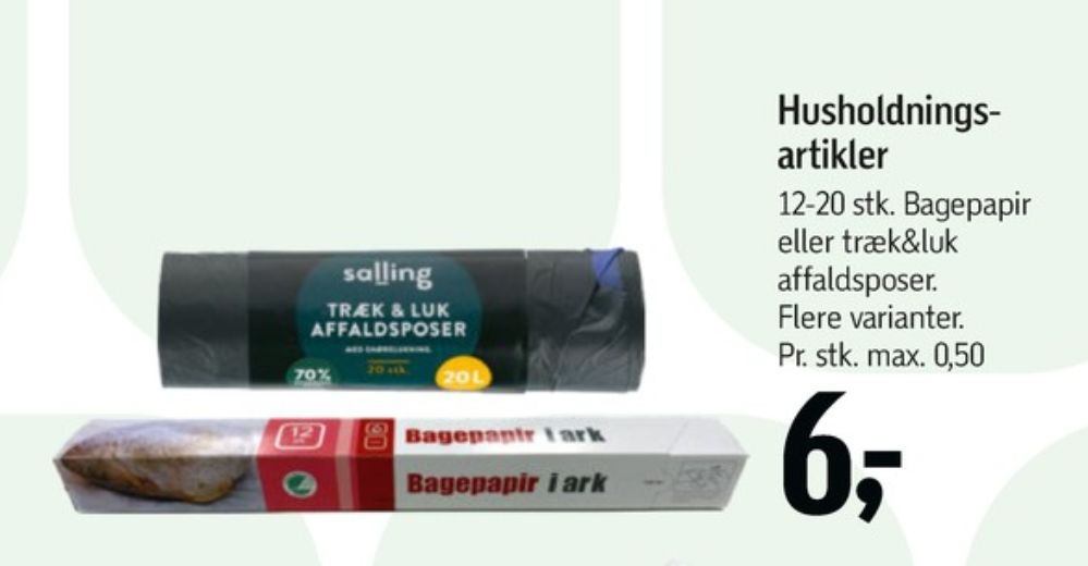 Salling, Affaldsposer