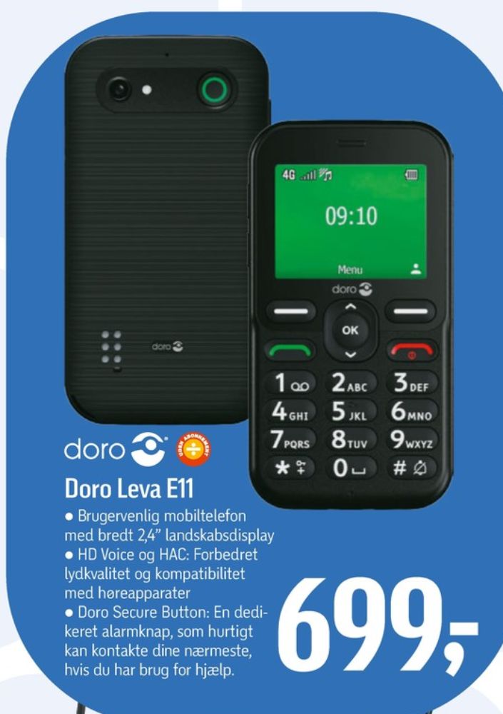 Doro Leva E11, Mobiltelefon