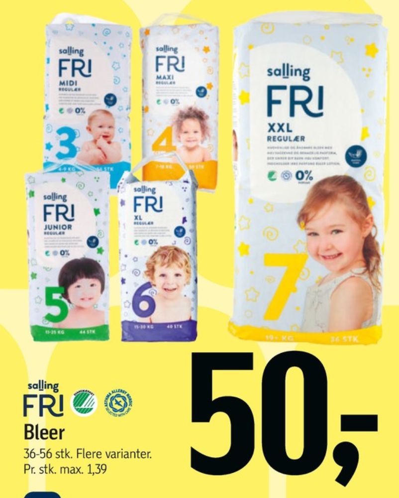 Salling Fri Midi, Bleer str 3 4-9 kg