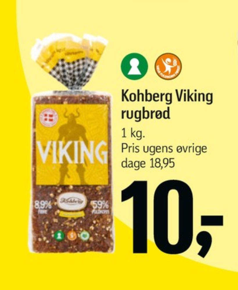 Kohberg Viking, Rugbrødsskiver