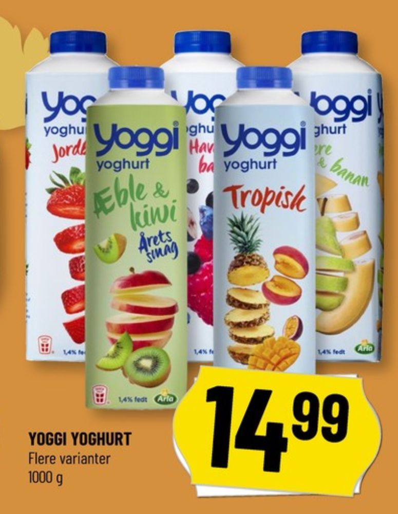 Yoggi, Æble & Kiwi Yoghurt