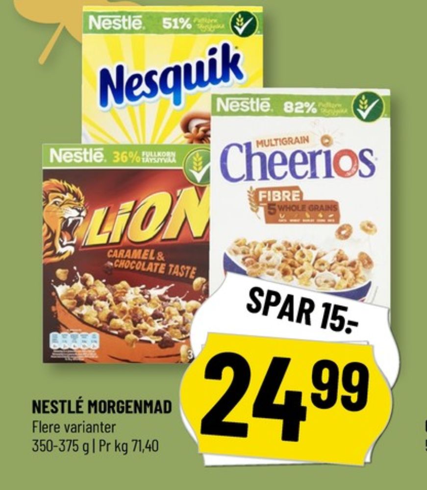 Nestlé Cheerios, Morgenmadsprodukt Cheerios Multigrain