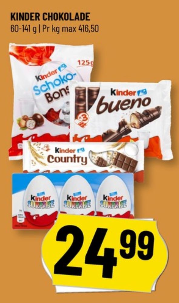 Kinder Surprise, Chokoladeæg
