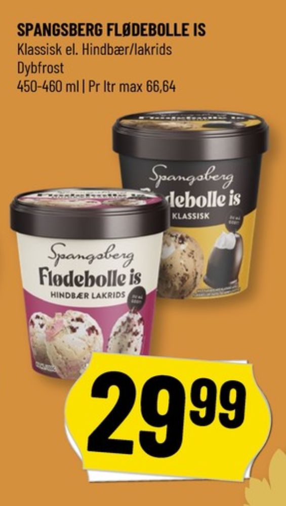 Spangsberg, Flødebolle is Hindbær Lakrids