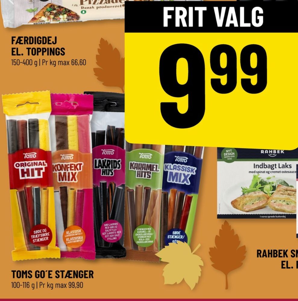 Toms LakridsHits, Slikstænger