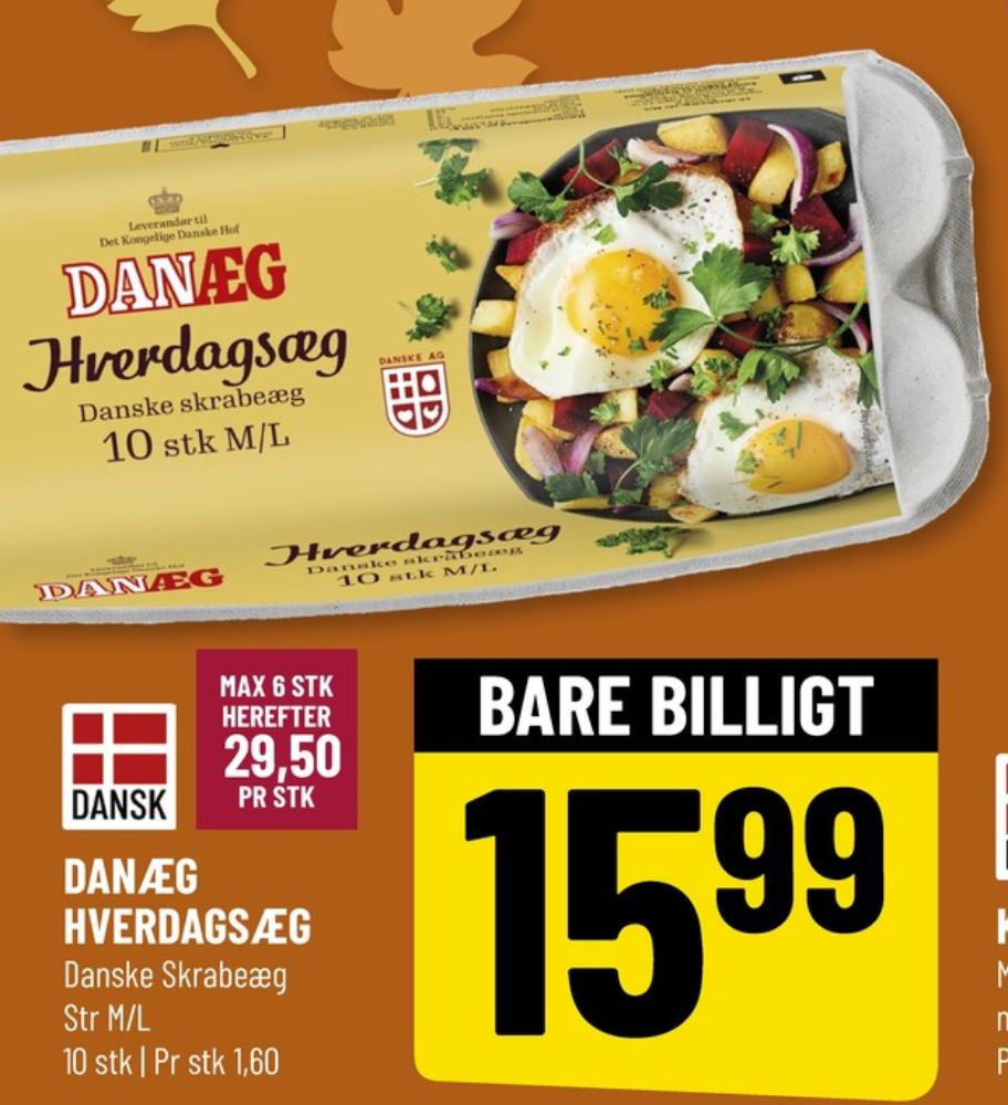 Danæg, Hverdagsæg M/L