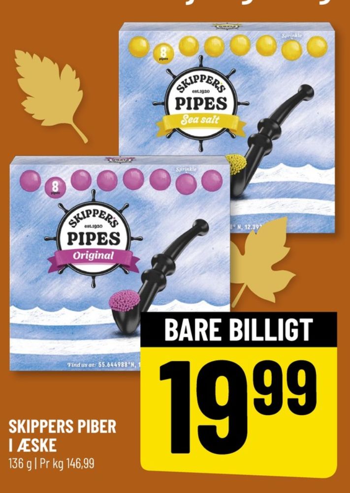 Skippers Pipes, Lakridspiber
