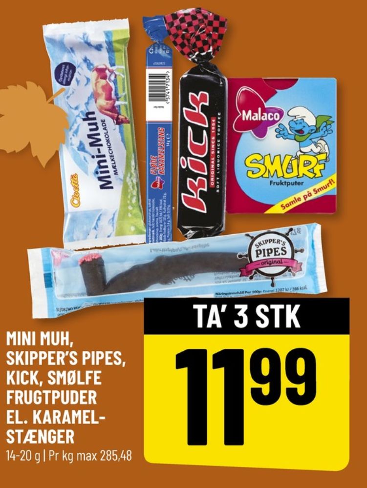 Malaco Kick, Lakridsstænger