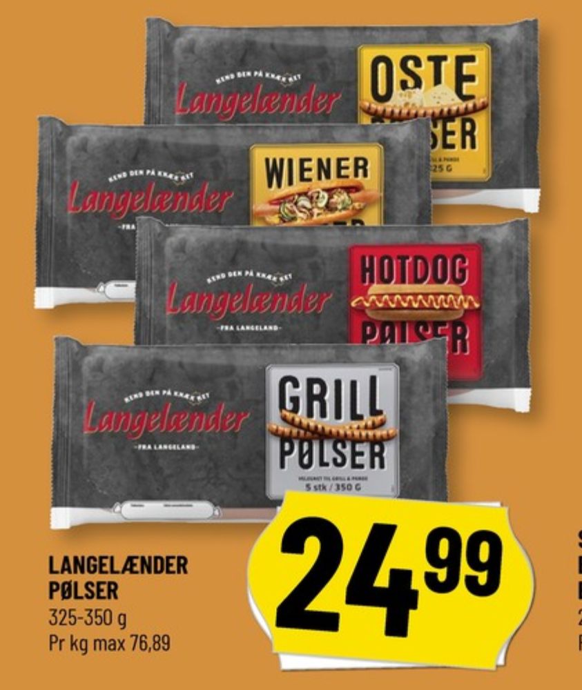 Langelænder, Grillpølser