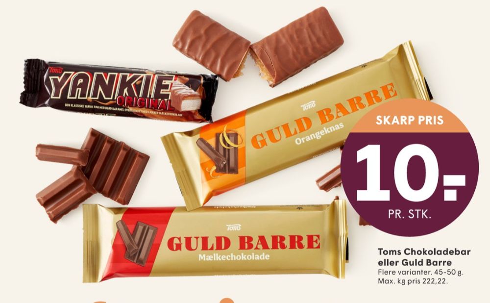 Yankie, Chokoladebar