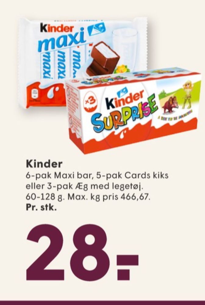 Kinder Surprise, Chokoladeæg