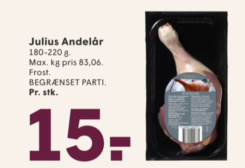 Julius, Andelår