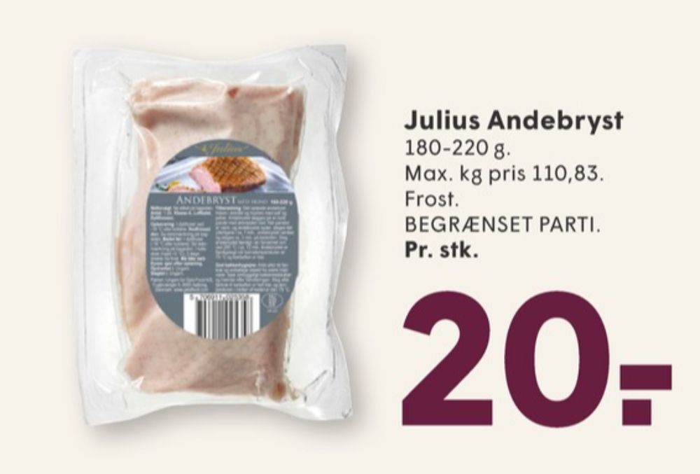 Julius, Andebryst