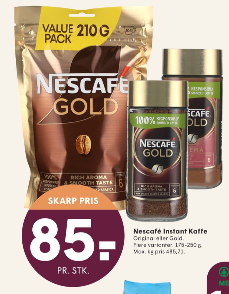 Nescafe Gold Crema, Instant Kaffe